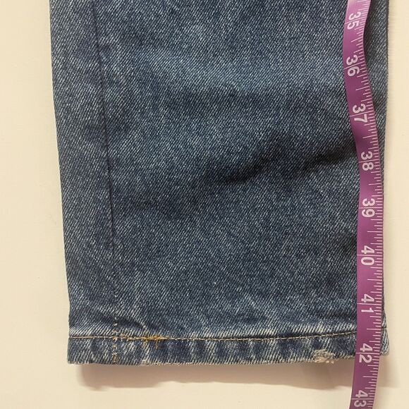 Urban Outfitters BDG Men's Faux Suede Side Slim Medium Wash Blue Jeans Sz 34 NWT - Picture 8 of 14